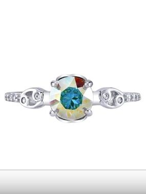 Fragrant Jewels Sterling Silver Cancer Zodiac Collectors Ring - Size 10